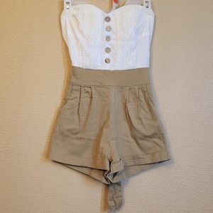 Strapless Romper